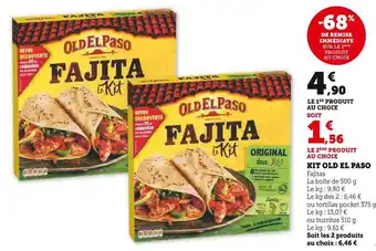 Super U Old el paso kit old el paso offre