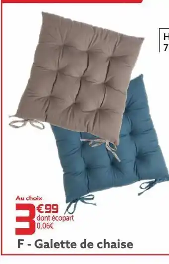 Gifi Galette de chaise offre