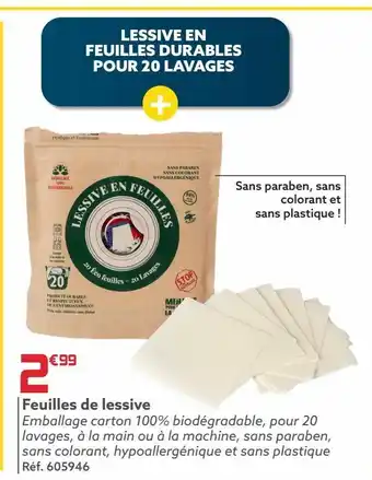 Gifi Feuilles de lessive offre