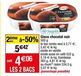 Migros Glace au chocolat cora offre