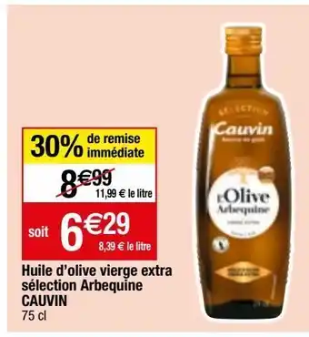 Migros Huile d'olive extra vierge cauvin offre