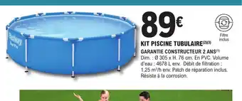 E.Leclerc Brico KIT PISCINE TUBULAIRE(²)(3) offre