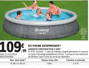 KIT PISCINE AUTOPORTANTE (³)