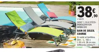 E.Leclerc Brico BAIN DE SOLEIL COURBE offre