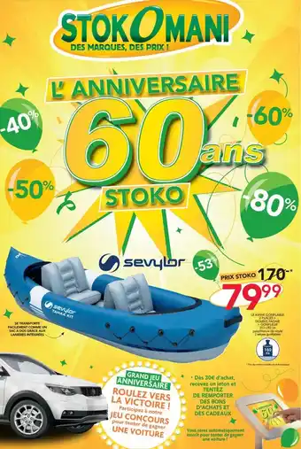 Stokomani LE KAYAK GONFLABLE 2 PLACES + offre