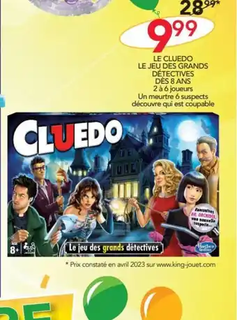 Stokomani LE CLUEDO LE JEU DES GRANDS DÉTECTIVES DÈS 8 ANS offre