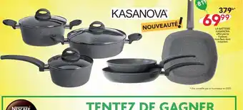 Stokomani LA BATTERIE KASANOVA effet pierre 9 pièces tous feux dont induction offre