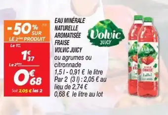 Netto EAU MINÉRALE NATURELLE AROMATISEE Volvic offre