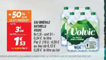 Netto EAU MINÉRALE NATURELLE VOLVIC offre