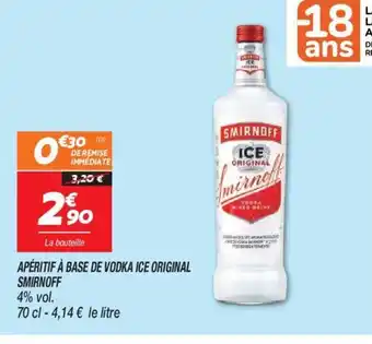 APÉRITIF À BASE DE VODKA ICE ORIGINAL SMIRNOFF