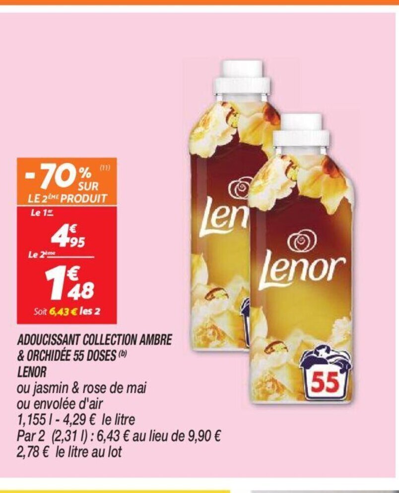 Netto ADOUCISSANT COLLECTION AMBRE & ORCHIDÉE 55 DOSES (b) offre