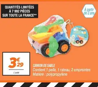 CAMION DE SABLE