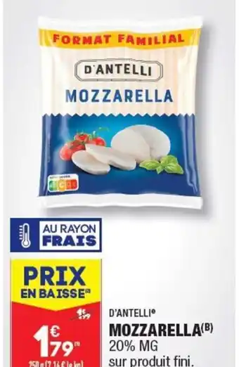 MOZZARELLA(B) 20% MG
