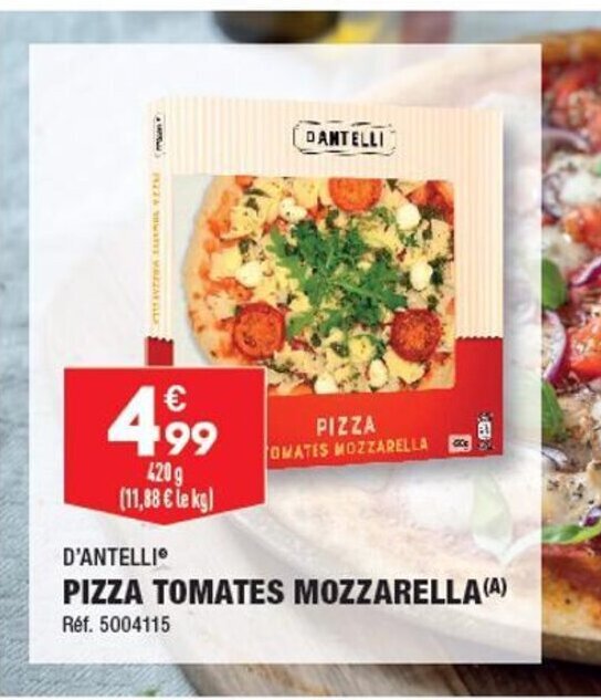 Promo PIZZA TOMATES MOZZARELLA (A) chez ALDI