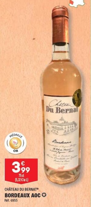 ALDI CHÂTEAU MALECOURSEⓇ BERGERAC AOP ✪ HVE. Réf. 5006612 offre