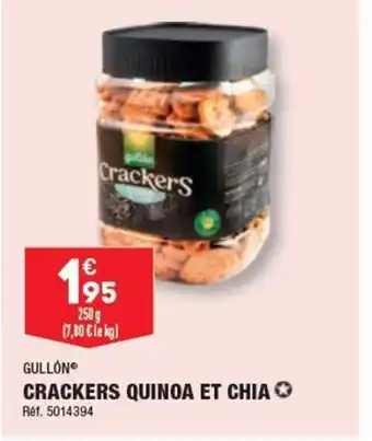 CRACKERS QUINOA ET CHIA
