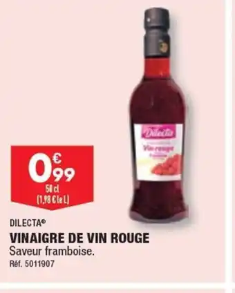 ALDI VINAIGRE DE VIN ROUGE Saveur framboise. Réf. 5011907 offre