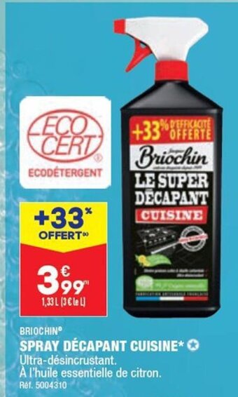 ALDI SPRAY DÉCAPANT CUISINE* >> offre