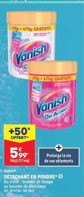 ALDI DÉTACHANT EN POUDRE** offre