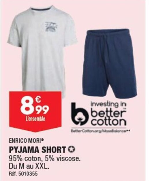 ALDI PYJAMA SHORT offre