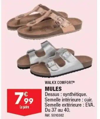 ALDI WALKX COMFORT MULES offre