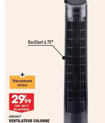 ALDI VENTILATEUR COLONNE offre