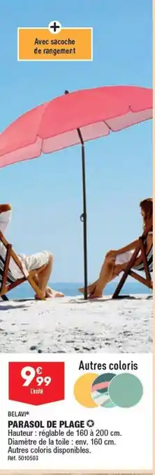 ALDI PARASOL DE PLAGE offre