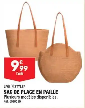 ALDI SAC DE PLAGE EN PAILLE Plusieurs modèles disponibles. offre
