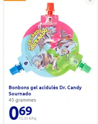 Action Bonbons gel acidulés Dr. Candy Sournado offre