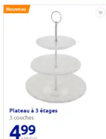 Action Plateau à 3 étages 3 couches offre