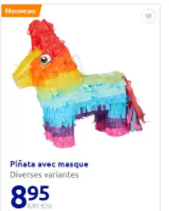 Action Piñata avec masque Diverses variantes offre