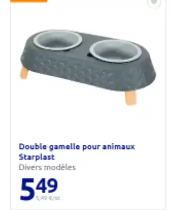 Action Double gamelle pour animaux Starplast offre