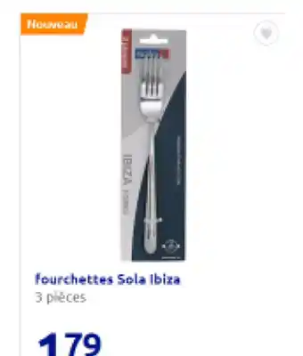 Action fourchettes Sola Ibiza 3 pièces offre