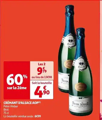 Auchan CRÉMANT D'ALSACE AOP(¹) offre