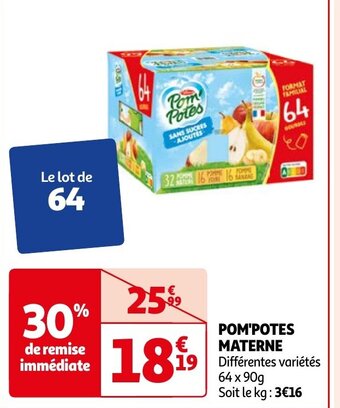 Auchan POM'POTES MATERNE offre