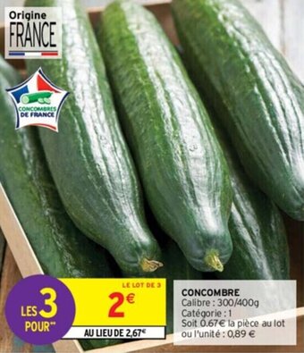 Intermarché CONCOMBRE offre