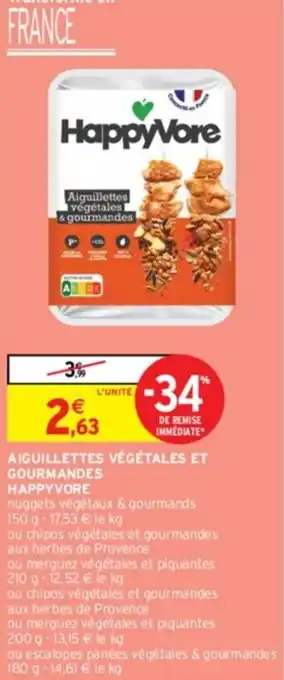 AIGUILLETTES VÉGÉTALES ET GOURMANDES