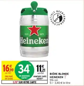 Intermarché BIÈRE BLONDE HEINEKEN offre
