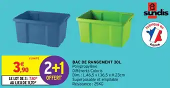Intermarché BAC DE RANGEMENT 30L offre