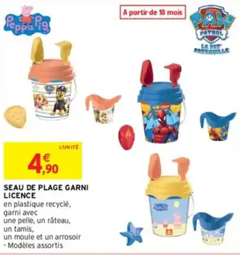 Intermarché SEAU DE PLAGE GARNI LICENCE offre