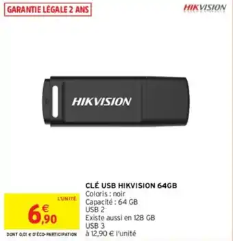 CLÉ USB HIKVISION 64GB