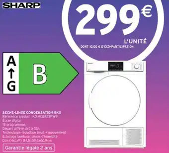 SECHE-LINGE CONDENSATION 8KG