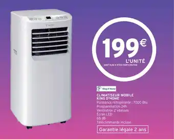 Intermarché CLIMATISEUR MOBILE KING D'HOME offre