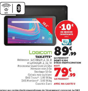 Super U TABLETTE offre