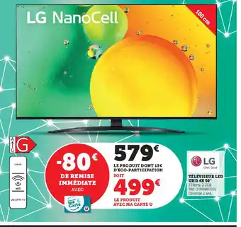 Super U LG TÉLÉVISEUR LED offre