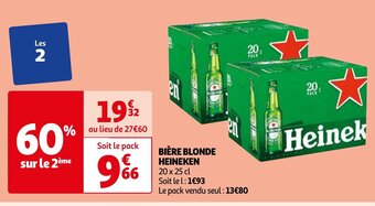 Auchan BIÈRE BLONDE HEINEKEN offre
