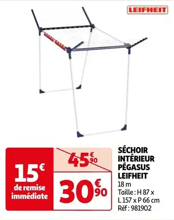 Auchan SÉCHOIR INTÉRIEUR PÉGASUS LEIFHEIT offre