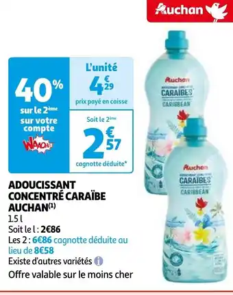 ADOUCISSANT CONCENTRÉ CARAÏBE AUCHAN(¹) 151