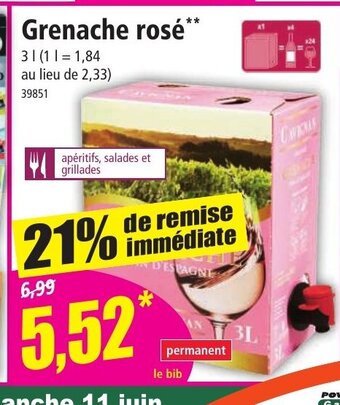 Norma Grenache rosé** offre