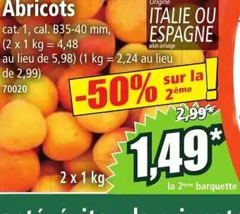 Norma Abricots offre